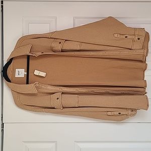 Brown Waffle Shacket